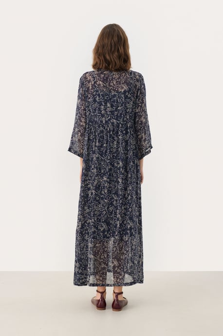 Kleid Relaxed fit Dark Navy Scattered Flower dark blue - Image 3