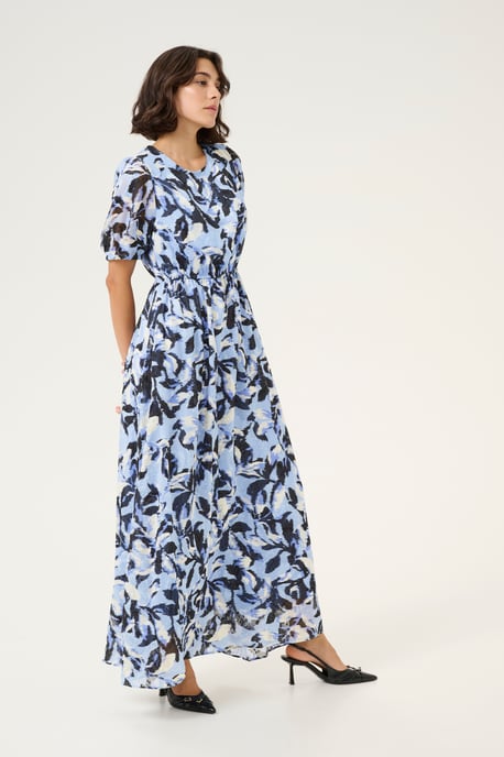 Kleid Regular fit Blue Flower Print - Image 2