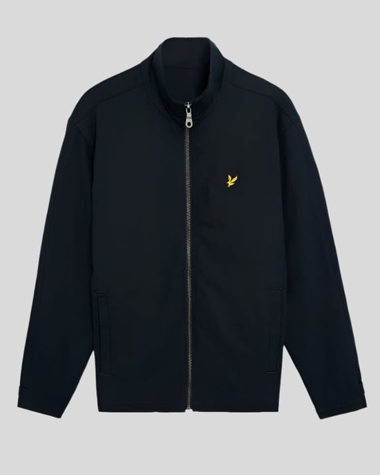 Lyle & Scott Twilljacke mit hohem Kragen – Dunkelmarineblau - Image 5