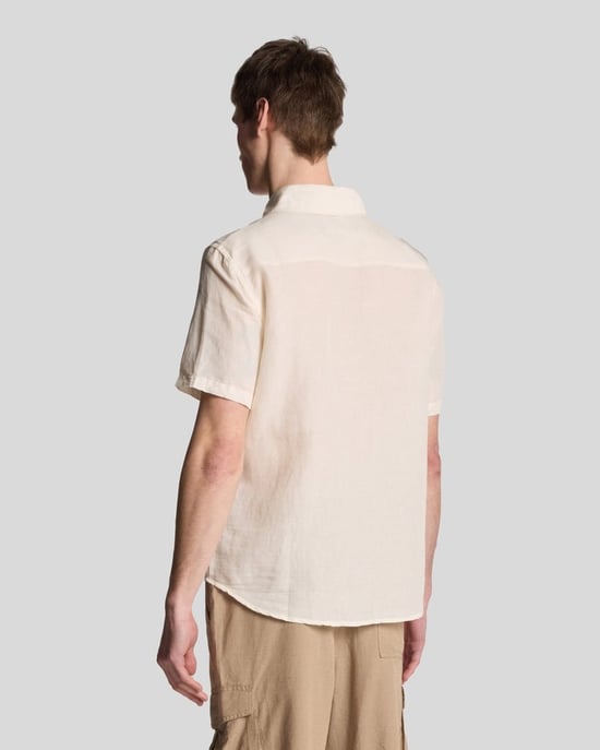 Lyle & Scott Hanf-Kurzarmhemd - Beige - Image 2