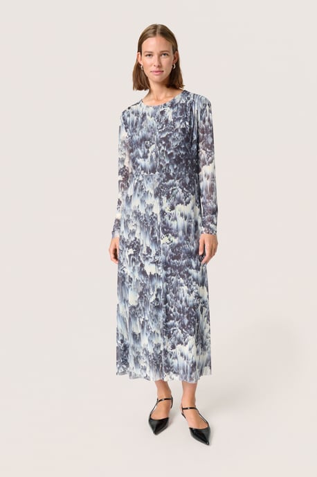 Jerseykleid A-shape Dark Navy Landscape Print multicolour - Image 1