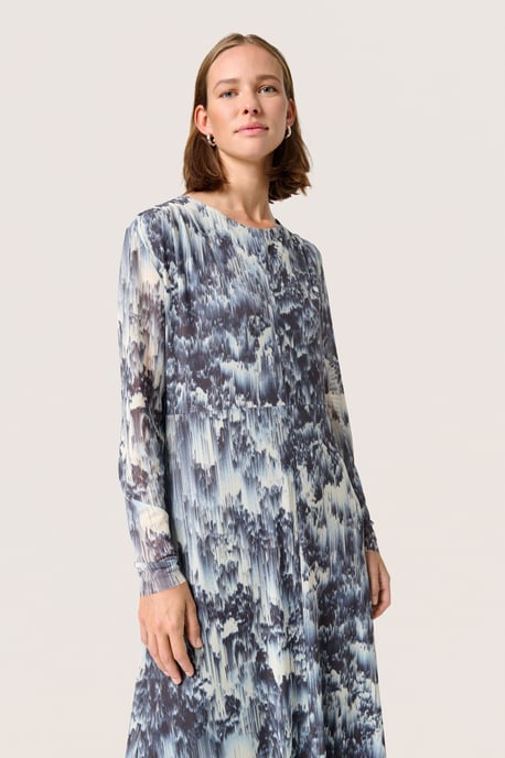 Jerseykleid A-shape Dark Navy Landscape Print multicolour - Image 3
