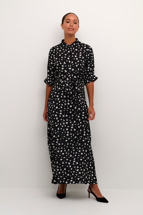 Kleid Regular fit Black/White Abstract Print black offwhite - Image 1