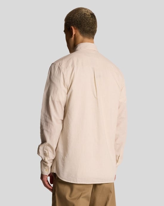Lyle & Scott Oxford-Leinenhemd - Gelb - Image 3