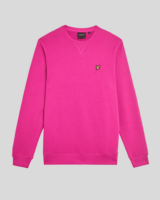 Lyle & Scott Sweatshirt mit Rundhalsausschnitt – Fuchsie - Image 5
