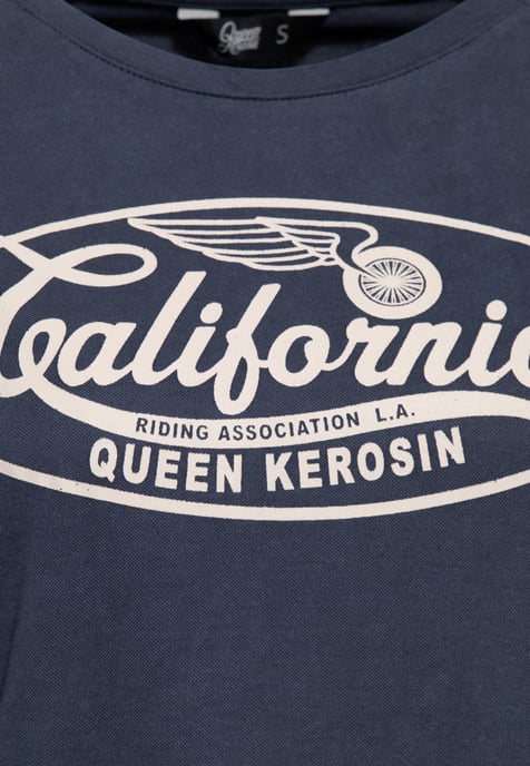 Queen Kerosin Damen Langarmshirt California navy - Image 5