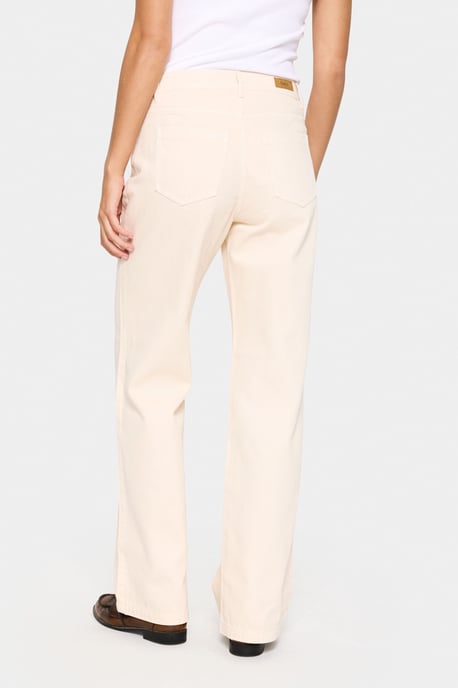 Jeans Gerade Passform Creme - Image 3