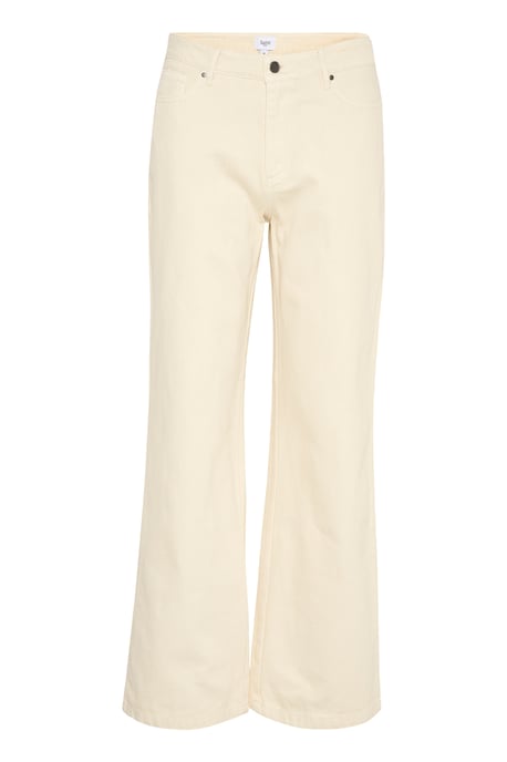 Jeans Gerade Passform Creme - Image 4
