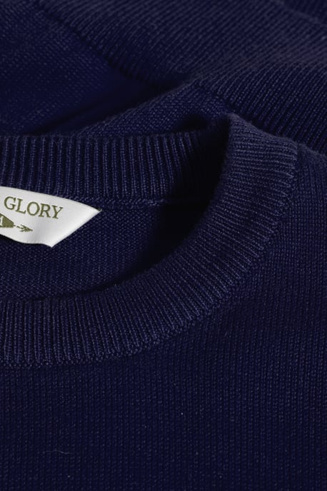 Way of Glory Herren WAY OF GLORY Herren Pullover mit Rundhals-Ausschnitt navy - Image 5