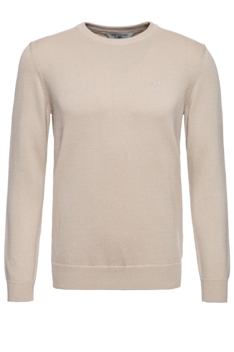 Way of Glory Herren WAY OF GLORY Herren Pullover mit Rundhals-Ausschnitt ecru - Image 1