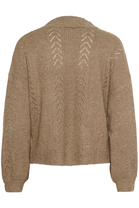 Strickjacke Straight fit Walnut Melange beige - Image 5