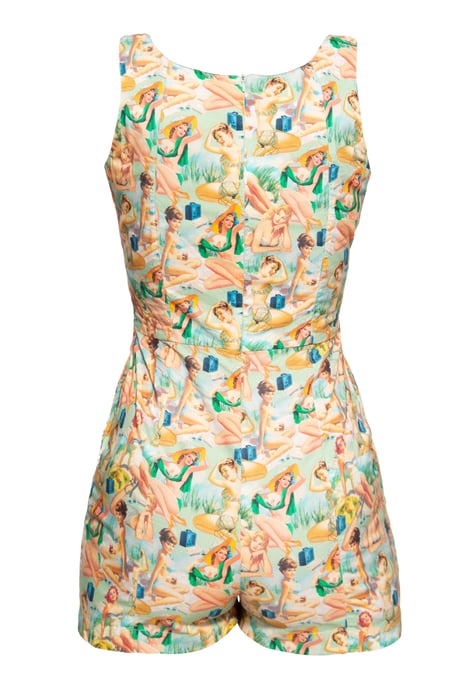 Queen Kerosin Damen Jumpsuit Pin-Up mehrfarbig - Image 2