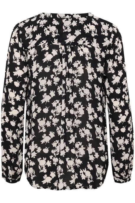 Langarm-Bluse Regular fit Black/Turtledove Flower Print - Image 5