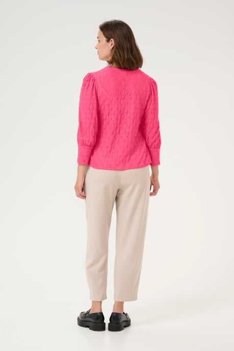 Langarm-Bluse Regular fit Raspberry pink - Image 2
