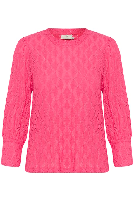 Langarm-Bluse Regular fit Raspberry pink - Image 4