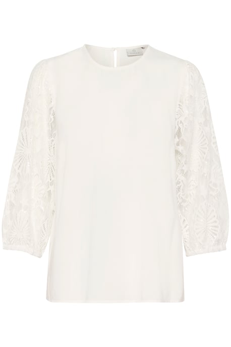 Langarm-Bluse Regular fit Chalk white - Image 4