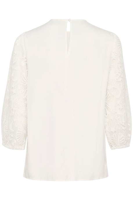 Langarm-Bluse Regular fit Chalk white - Image 5