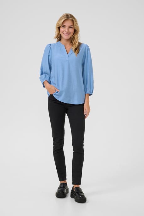 Langarm-Bluse Regular fit Silver Lake Blue CC blue - Image 1