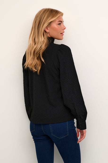 Langarm-Bluse Regular fit Black Deep - Image 3