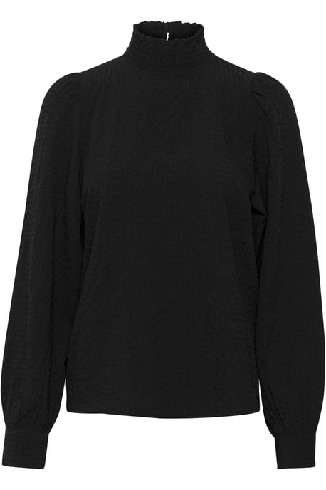 Langarm-Bluse Regular fit Black Deep - Image 4