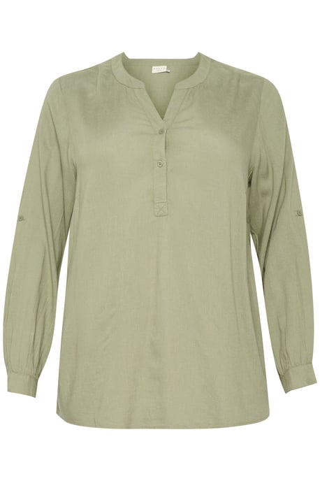 Langarm-Bluse Regular fit Oil Green - Image 4