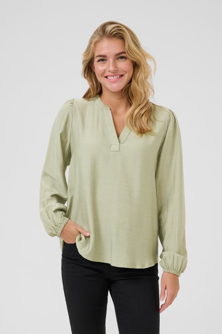 Langarm-Bluse Regular fit Desert Sage CC - Image 3