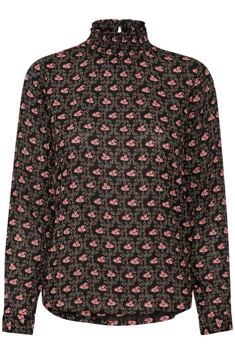 Langarm-Bluse Regular fit Black_Rosa Flowers floral - Image 4