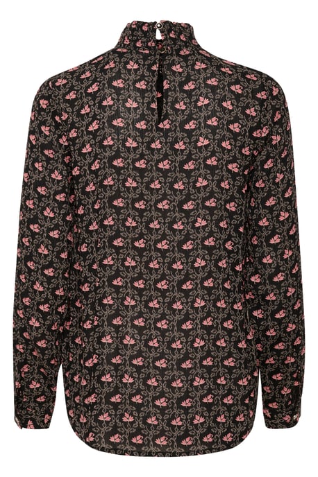 Langarm-Bluse Regular fit Black_Rosa Flowers floral - Image 5