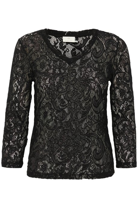 Langarm-Bluse Regular fit Black - Image 4