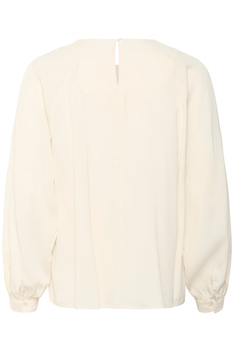 Langarm-Bluse Gerade Passform Whisper White - Image 5