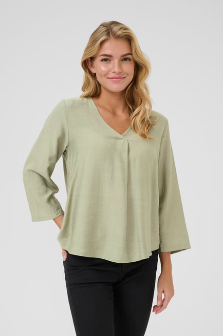 Langarm-Bluse Regular fit Desert Sage CC light green - Image 3