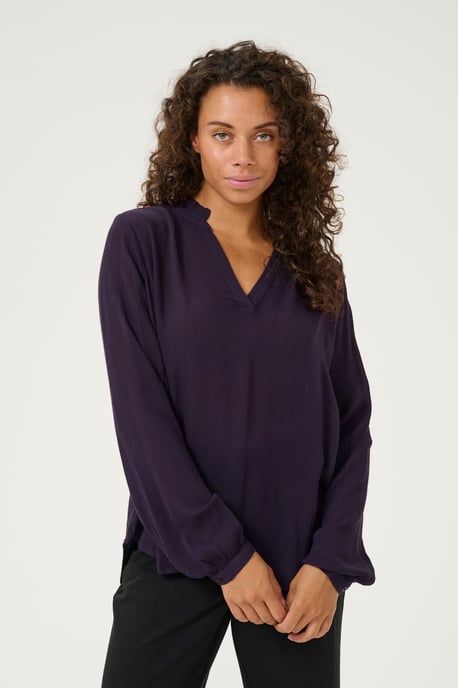 Langarm-Bluse Regular fit Dawn Purple - Image 3
