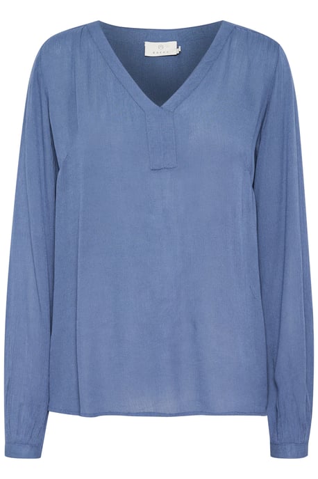 Langarm-Bluse Regular fit Blue Indigo - Image 4