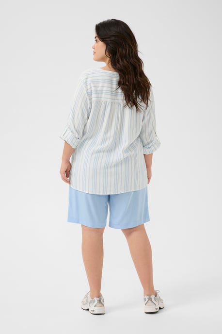 Langarm-Bluse Regular fit Chalk/Soft Chambray Stripe white blue - Image 2