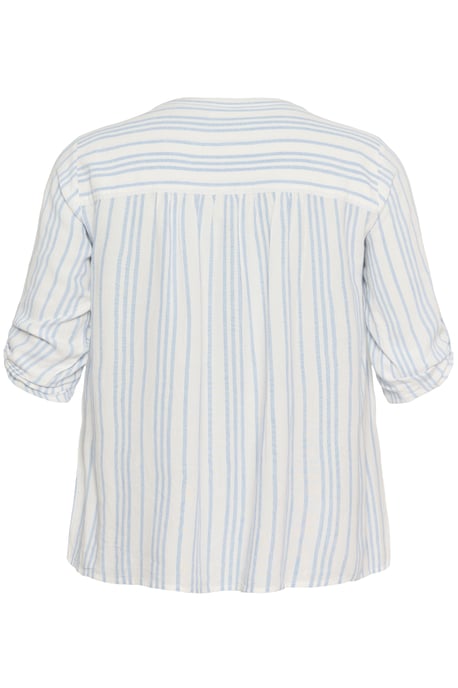 Langarm-Bluse Regular fit Chalk/Soft Chambray Stripe white blue - Image 5