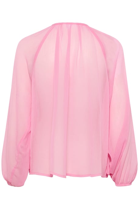 Langarm-Bluse Lockere Passform Begonia Pink pink - Image 5
