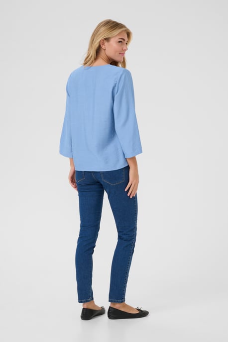 Langarm-Bluse Regular fit Silver Lake Blue CC blue - Image 2