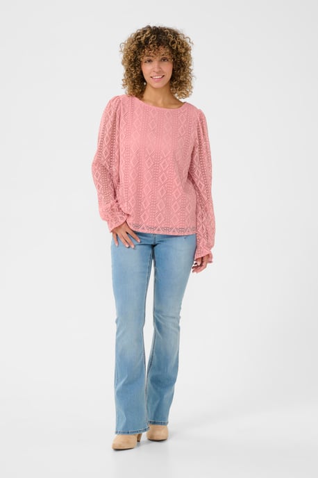 Langarm-Bluse Regular fit Blush rose - Image 1