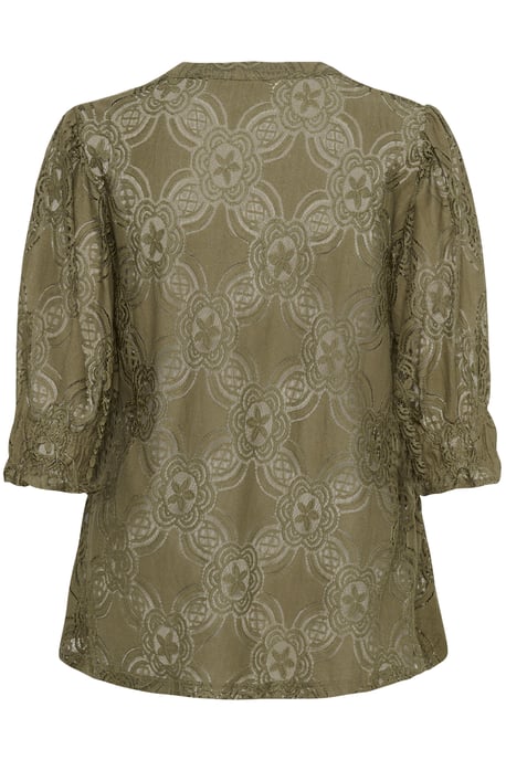 Langarm-Bluse Relaxed fit Dusky Green - Image 5