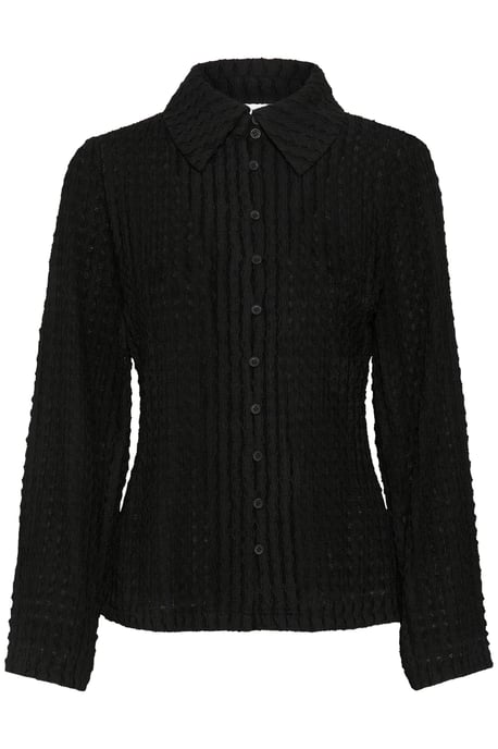 Langarm-Bluse Regular fit Meteorite black - Image 4
