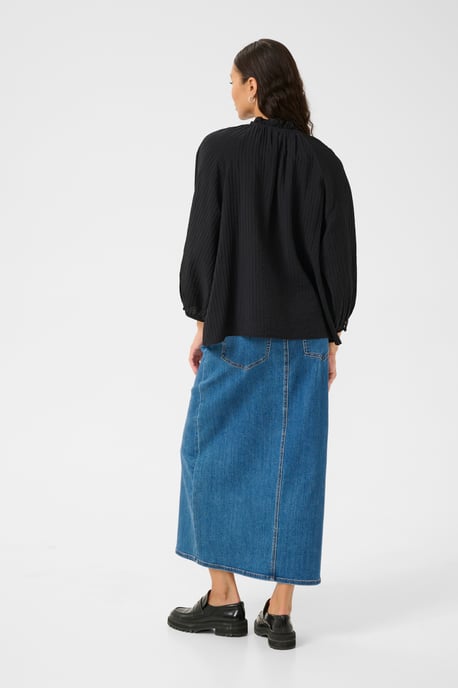Langarm-Bluse Loose fit Black - Image 2
