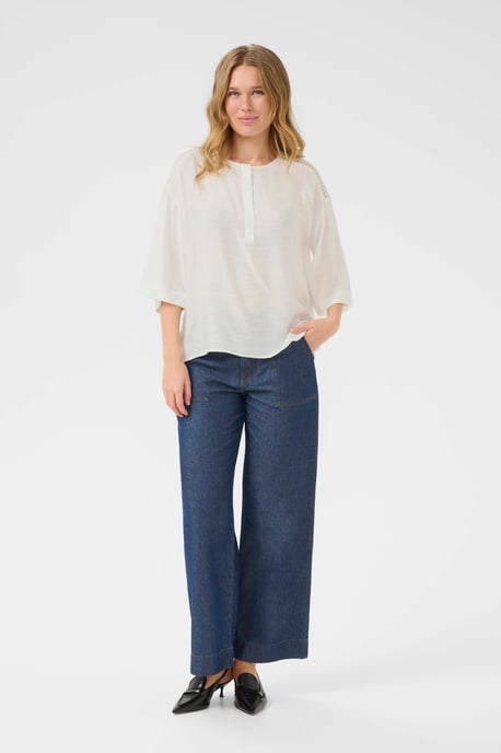 Langarm-Bluse Loose fit Chalk - Image 1