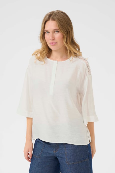 Langarm-Bluse Loose fit Chalk - Image 3