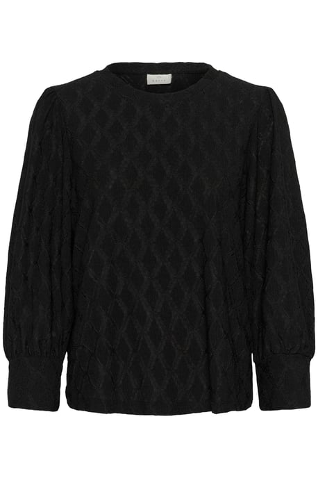 Langarm-Bluse Regular fit Black - Image 4