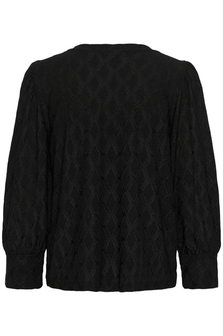 Langarm-Bluse Regular fit Black - Image 5