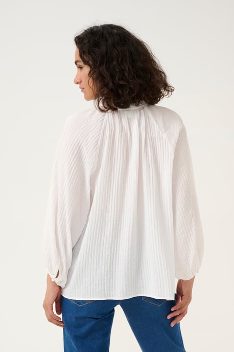 Langarm-Bluse Loose fit Chalk white - Image 3