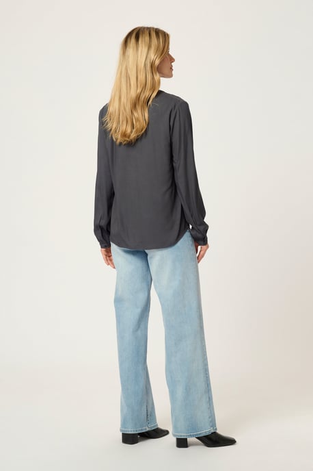 Langarm-Bluse Regular fit Black Oyster - Image 3