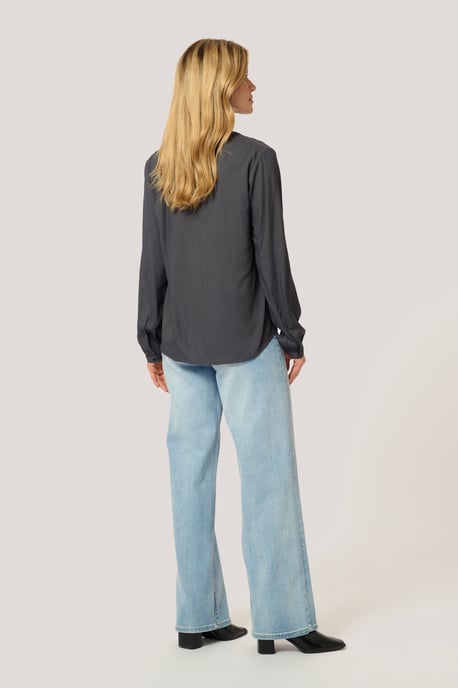 Langarm-Bluse Regular fit Black Oyster - Image 4
