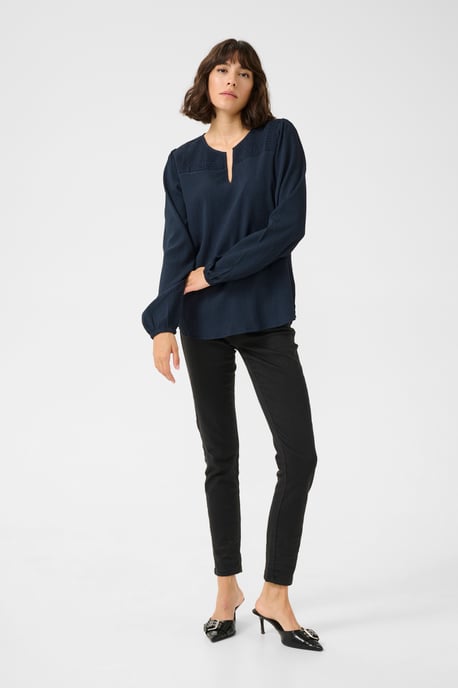 Langarm-Bluse Regular fit Midnight Marine - Image 1