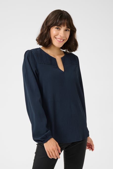 Langarm-Bluse Regular fit Midnight Marine - Image 3